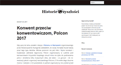 Desktop Screenshot of historieprzyszlosci.hihnt.net